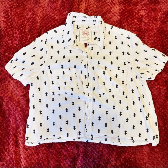 ☀️SO collared & cropped blouse - Picture 1 of 6